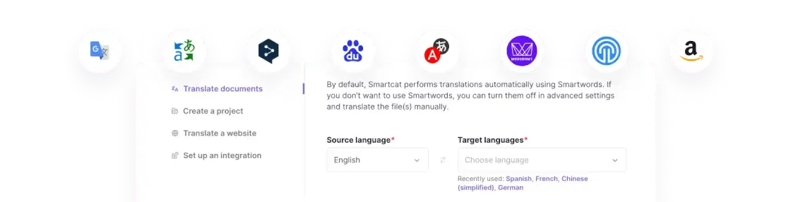 Machine translation - Smartcat machine-translation