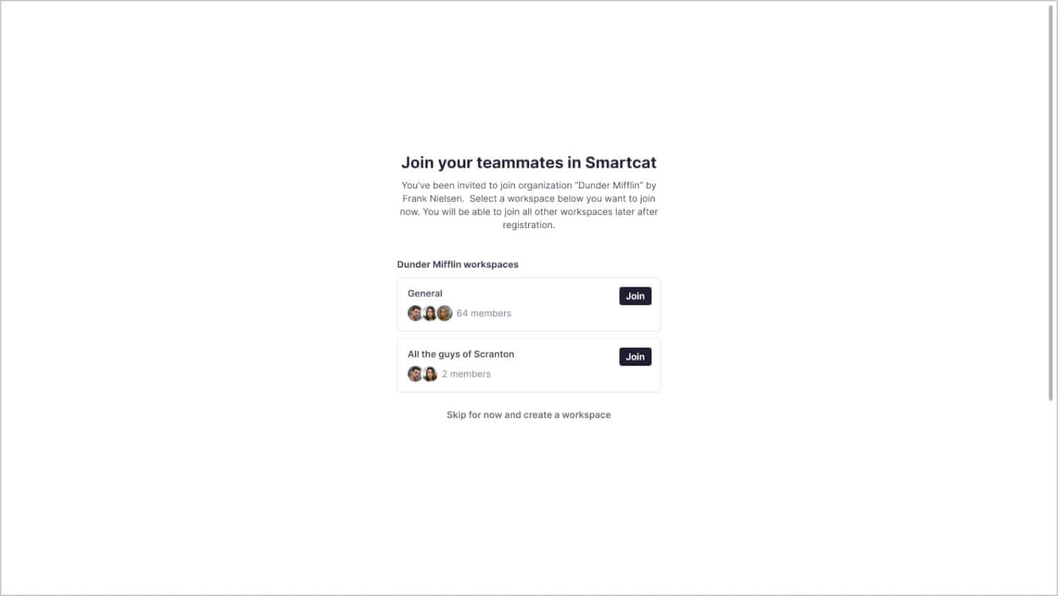It's now easier to join or invite colleagues to existing company workspaces on Smartcat
