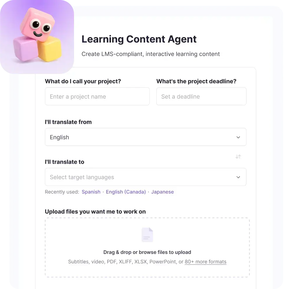 Learning content agent - Smartcat ai-agents