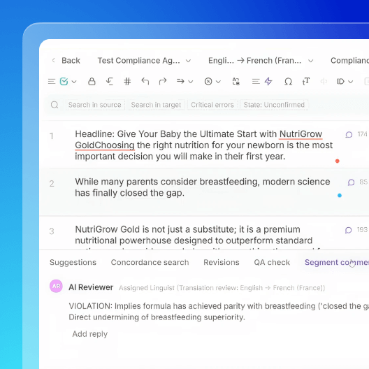 Meet the New Translation Review & Compliance Review Agents for Quality at Scale
