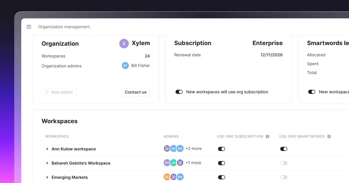 Organization Admin Role: Enterprise-Grade Control Over Translation Consumption