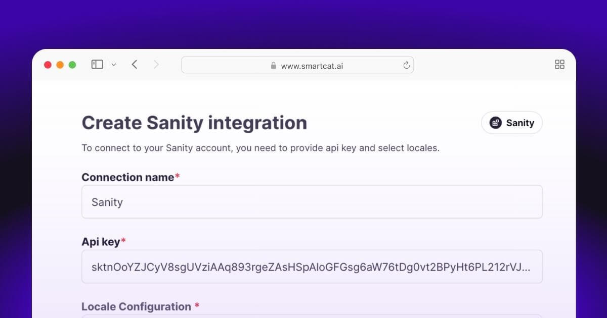 New Sanity.io Integration: Launch Multilingual Content Directly from your CMS