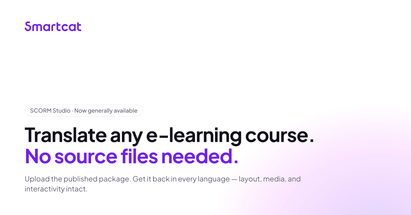 Your published courses are no longer dead ends: introducing SCORM Studio